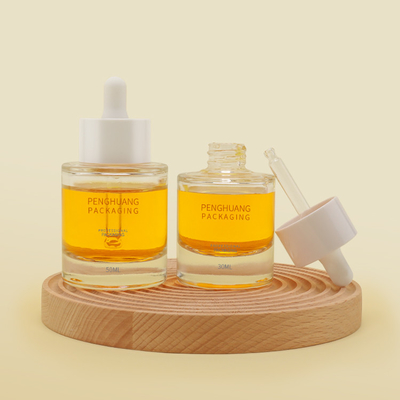 OEM 1oz Cam Yağ Serumu Damlalık Şişeleri 50ml Düz Omuz