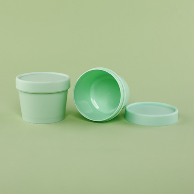 Flip Kapaklı 100g Plastik Ambalaj Kavanozları PET Malzeme Beyaz Kapaklı Geri Dönüşümlü Plastik Konteyner