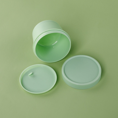 Flip Kapaklı 100g Plastik Ambalaj Kavanozları PET Malzeme Beyaz Kapaklı Geri Dönüşümlü Plastik Konteyner