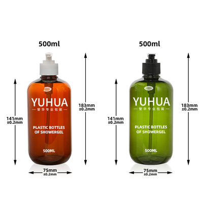 Beyaz Yeşil 183mm 500ml Pet Köpük Pompa Şişesi Sıcak Damgalama