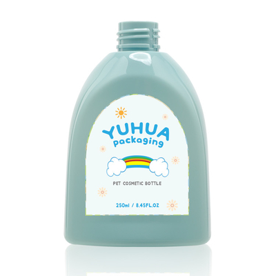 Vücut Yıkama Kremi Plastik Losyon Şişesi 250ml Sevimli Çiçek Pompası Çocuk Etiketi