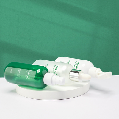 120ML 150ml Yeşil Plastik Damlalıklı Şişe Serigrafi Baskı Losyon Krem Ambalajı
