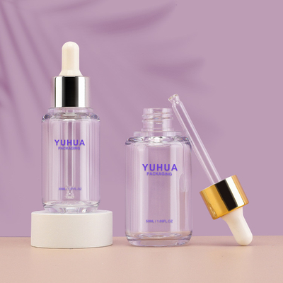50ml Boş Serum Şişeleri Uçucu Yağ Cilt Bakımı Ambalaj Damlalıklı Şişe
