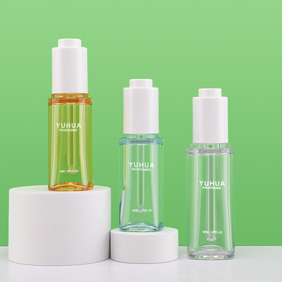 Damlalık Kapaklı 30ml 50ml Özel PETG Plastik Serum Şişesi