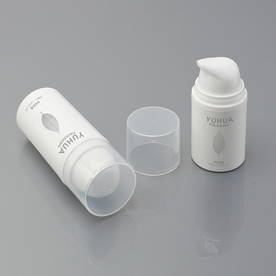 Özel Plastik Ambalaj Şişeleri 15ml 30ml 50ml Beyaz Havasız Şişeler