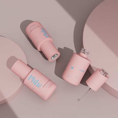 Cilt Bakımı Ambalajı İçin Özel Logo 30ml Lüks Serum Damlalıklı Şişeler