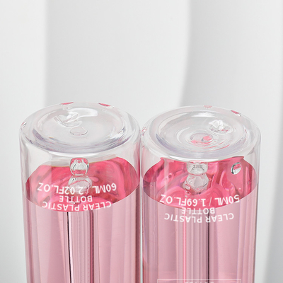 Özel Şeffaf Silindir 30ml 40ml 50ml 60ml Serum Losyon Şişesi Ambalajı