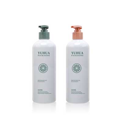 Silindir Buzlu Krem Losyon Pompalı Şampuan Şişesi Ambalajı 550ml