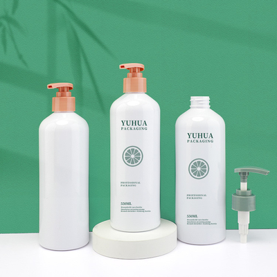 Silindir Buzlu Krem Losyon Pompalı Şampuan Şişesi Ambalajı 550ml