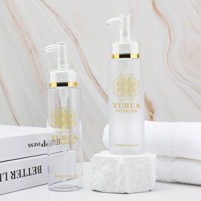 Yüz Losyonu serumu için 180ml 200ml PET Kozmetik Pompa Şişesi