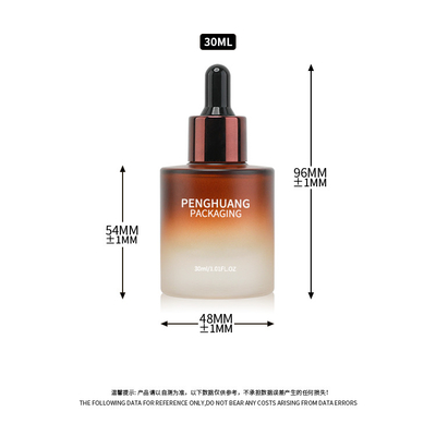 Silindir Serum Damlalık Şişeleri Sızdırmaz 30ml 50ml Kapasite