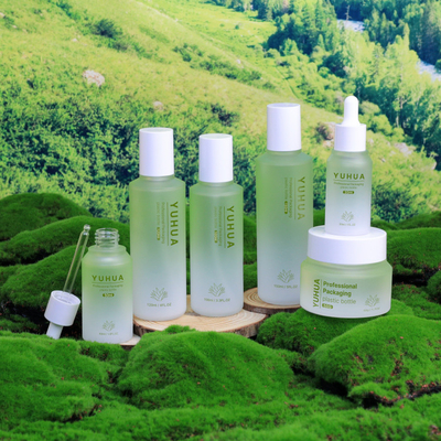 PETG 50ml Kozmetik Serum Şişesi Özel Logo Cilt Bakım Kavanozu