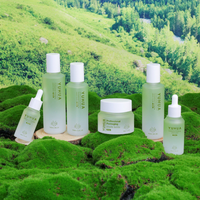 PETG 50ml Kozmetik Serum Şişesi Özel Logo Cilt Bakım Kavanozu