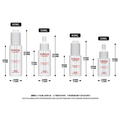 Kozmetik Ambalaj için 30ml 40ml 50ml 60ml Plastik Makyaj Serumu Losyon Şişesi