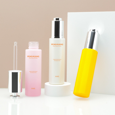 Etiket Baskı 30ml Serum Damlalık Şişeleri Cilt Dokusunu Arındırır