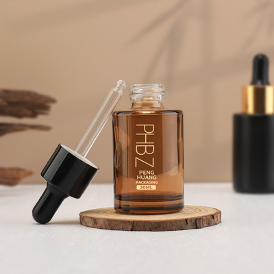 Özel Baskı Serum Damla Şişeleri 30ml Cam Esansyel Yağ Şişesi