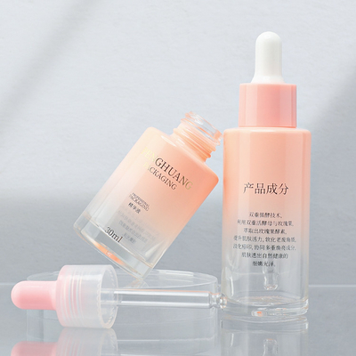 OEM ODM Silindir Esans Yağı Şişesi Deri Bakım Paketi 50ml