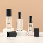 Square Liquid Foundation Bottles Cosmetic Packaging Glass Cream Lotion Bottle