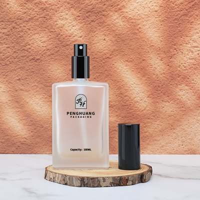 Kozmetik paket için kare serum cam damlatıcı şişe