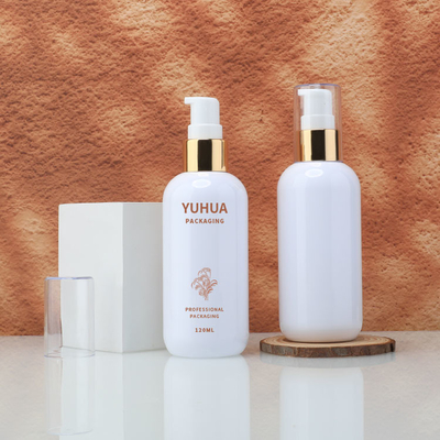 120ml Pet Lotion Pompa Paketleme Emülsiyon Şişeleri Sıcak Damgalama