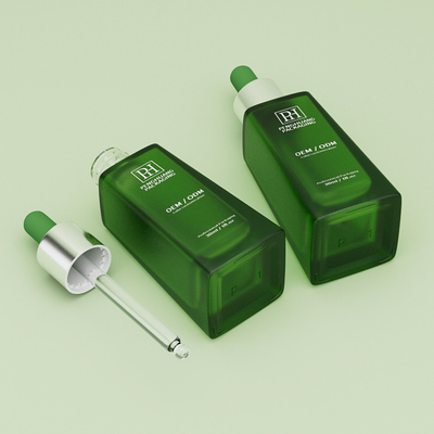 30 ml 1 oz Yeşil Cam Boş Serum Damla Şişeleri EO Sterilizasyon