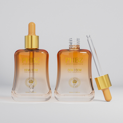 50ml Esans Yağı Serum Şişesi Deri Bakım Paketlerinde İpek ekran baskı ile