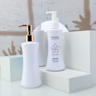 İyi bir fiyat. Yuvarlak plastik toner şampuan şişesi 200 ml boş losyon pompası şişe çevrimiçi
