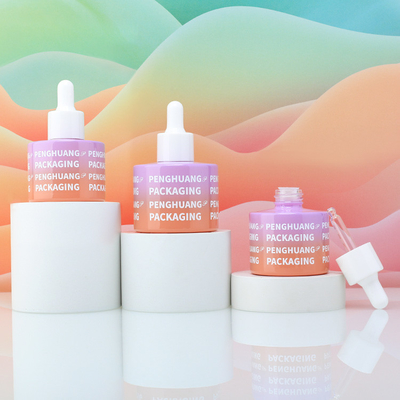 Özel cam damlatıcı şişe 30ml 50ml ipek ekranı
