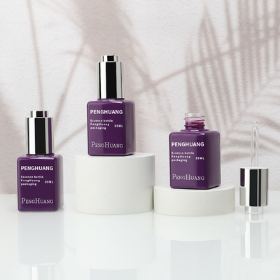 OEM ODM Serum Damla Şişeleri 30ml 1oz Müşteri Rengi Boş Esans Yağı Şişesi Kapalı Damla Kapaklı