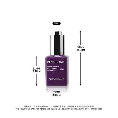 OEM ODM Serum Damla Şişeleri 30ml 1oz Müşteri Rengi Boş Esans Yağı Şişesi Kapalı Damla Kapaklı