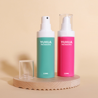 Renkli 120ml Boş Beyaz Parlak Sis Plastik Spray Pompa Şişe Vücut Toner Su