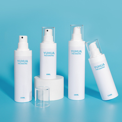 Özel logo 120ml 150ml 180ml Beyaz Plastik Spray Pompa Şişesi