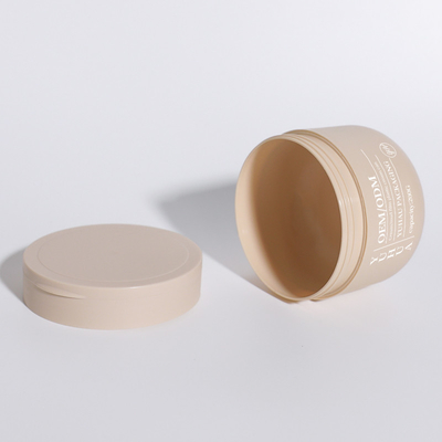 OEM ODM Çift Duvarlı Plastik Krem Kavanoz 200ml Boş Yuvarlak PP Mat Saç Bakımı Maske Konteyner Kavanoz