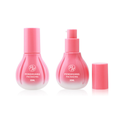 Toptan satış 30ml serum ve toner özel logo krem losyon pompa ile cam şişeler