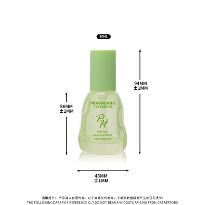 Özel logo 1 oz 30 ml Serum Losyon ve Foundation için cilt bakımı ambalajı