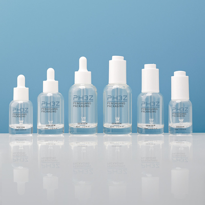 15 ml 30 ml yuvarlak cam boş serum damlatıcı şişeleri cilt bakımı ambalajı için
