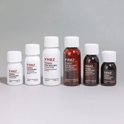 40ml 60ml 100ml Kullanımlı vida kapaklı plastik şişe haplar için vitaminler ve kapsüller