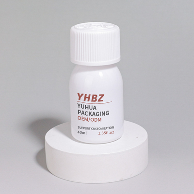 Özel Plastik Ambalaj Şişeleri Beyaz Hap Şişesi 40ml 60ml 100ml Vitamin Kapsülü Konteyneri