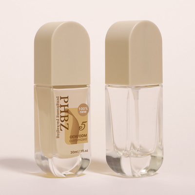 Özel Baskılı 30ml Cam Sıvı Temel Şişe Losyon Pompası