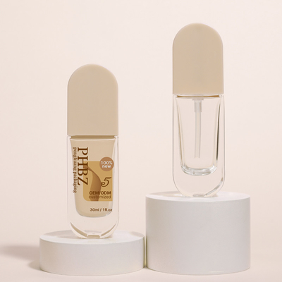 Cam Sıvı Temel Şişeler 30ml Elips Şekilli Sıvı Krem Losyon Şişesi