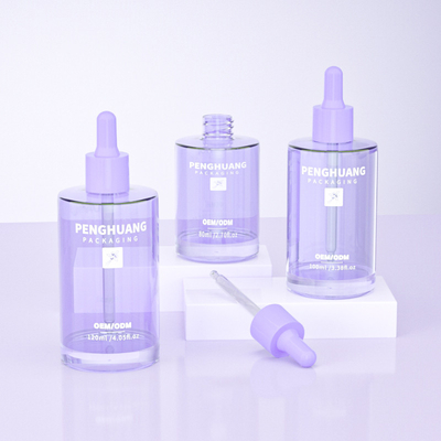 Lüks kozmetik ambalaj konteyneri 80ml 100ml 120ml Büyük Kapasiteli Serum Damlatıcı Şişe
