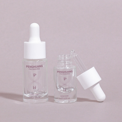 Özel Logo Şeffaf Yağ Damlacı Serum Saç Yağı için Cam Şişe