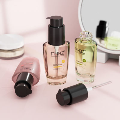 Temel Şişeler Toptan Cam Losyon Şişesi Vücut Losyonu Saç Yağı Serum Yağı