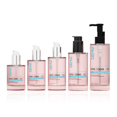 Özel cam kozmetik şişe 100ml 120ml 150ml serum losyon pompa şişe