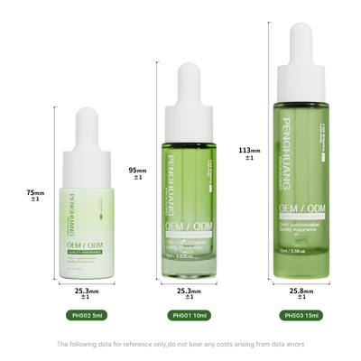 5ml 10ml 15ml cam serum damlatıcı şişeler Esans yağı için cam şişe