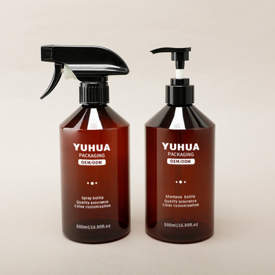 Losyon Serum Pompa Şişesi Ev Temizliği için 500ml Plastik Trigger Spray Şişesi