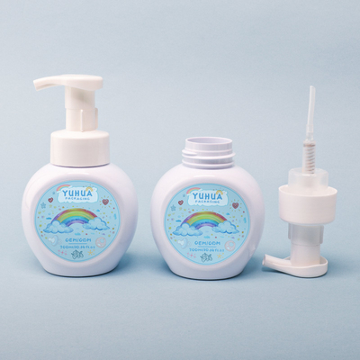 Yuvarlak Losyon Şampuan Şişesi Yüz Temizliği İçin 300ml Plastik Köpük Şişe