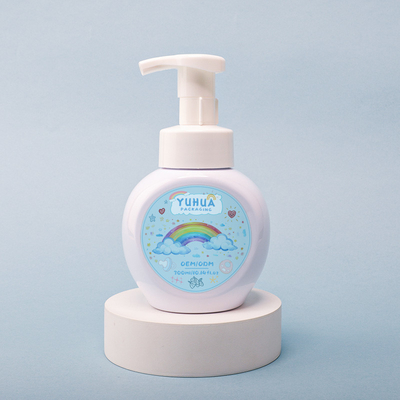 Yuvarlak Losyon Şampuan Şişesi Yüz Temizliği İçin 300ml Plastik Köpük Şişe