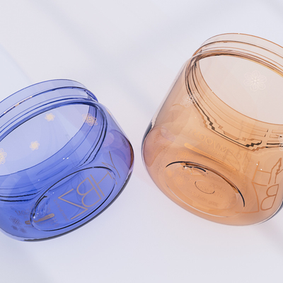 Vücut Tereyağı Taşıyıcısı 100g 200g Makul Plastik Krem Kavanozu Vuruş Kapaklı