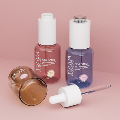 Toptan satıcı yağ serum şişesi damla ile 50ml plastik esanslı yağ şişesi